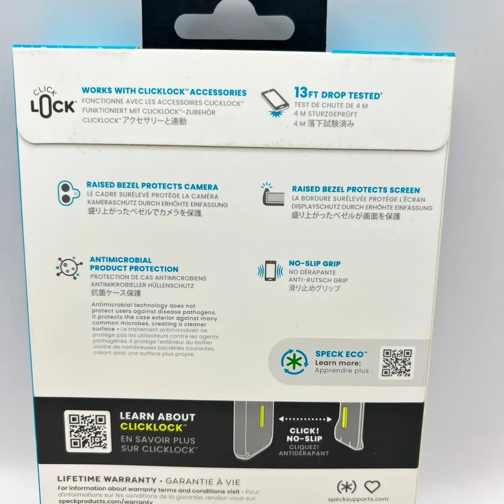 Speck Presidio2 Grip iPhone 16 Plus Case Black MagSafe 13ft Drop Protection NEW